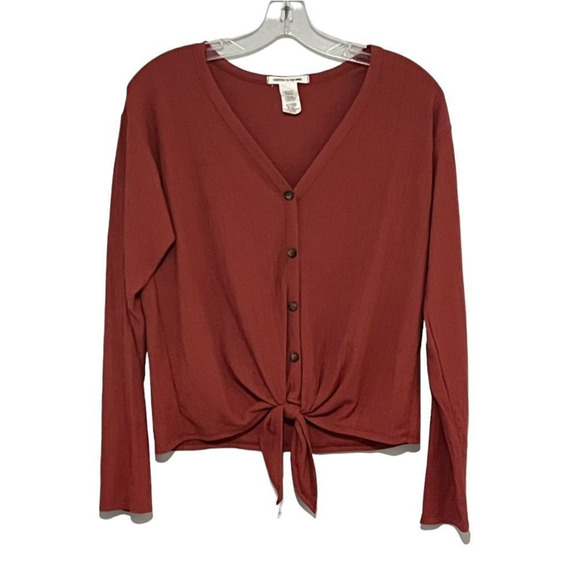 Caution to the Wind size L EUC tie front top - Picture 5 of 7